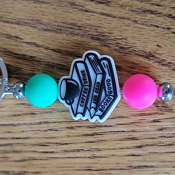 Coffee/Books Keychain Accessory - Picture 2 of 3